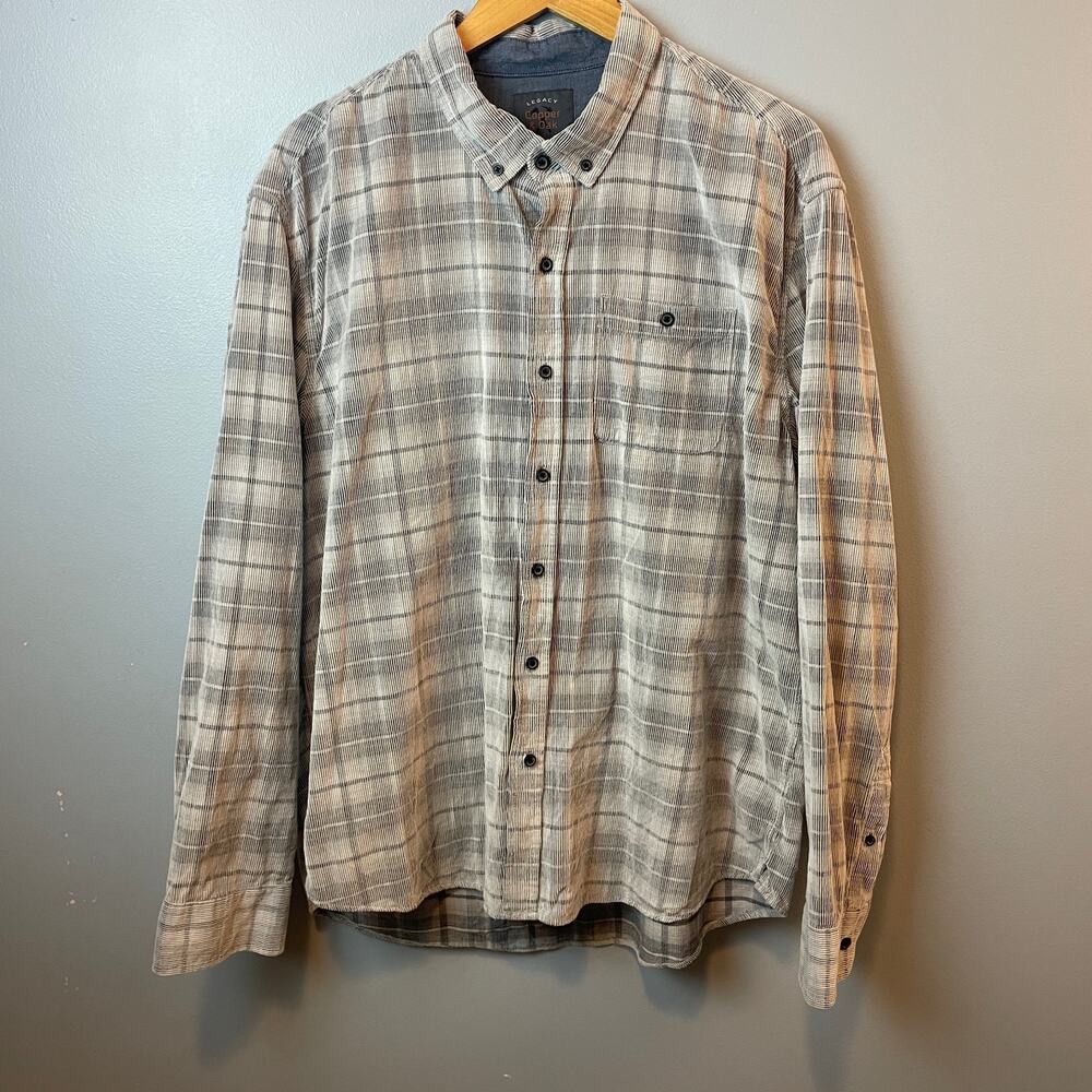 Legacy Copper & Oak Sustainable Minded Button Down Plaid Shirt